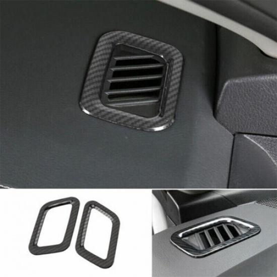 For Nissan Altima 19- Carbon Fiber Steel Dashboard L&R Air Outlet Vent Trim