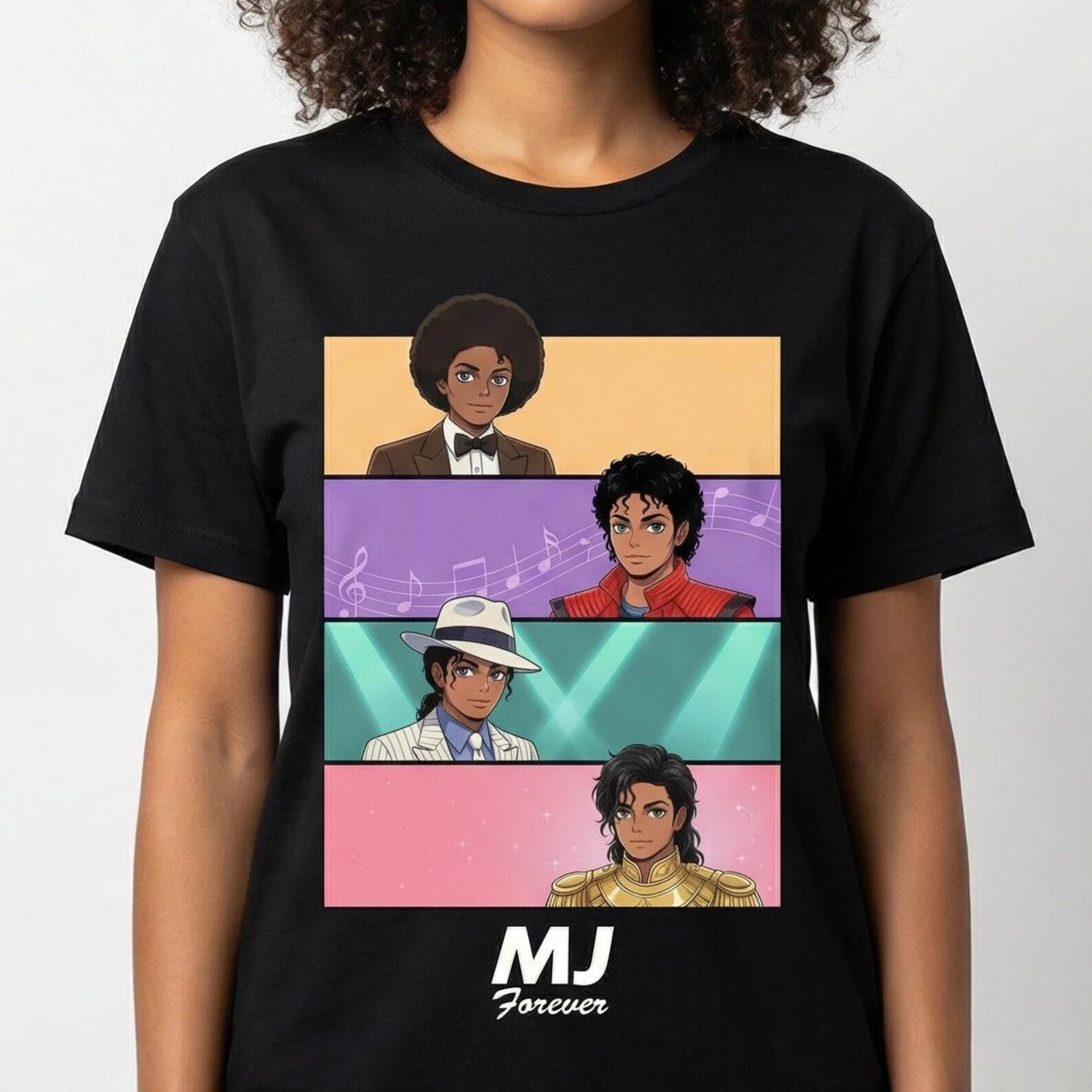 MJ Forever Anime Shirt, Michael Jackson Eras Tribute Tee M