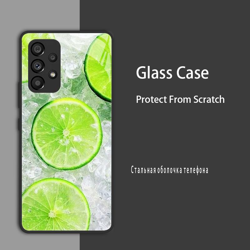 For Samsung Galaxy A52 A52S A53 Case Cover Tempered Glass Case Hard Coque Bumper For Samsung A33 A73 A13 A72 4G 5G Protect Case