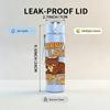 1PC Sorry Im Late Lazy Cat 750ml Color Plastic Sports Water Bottle Leakproof Flip Straw Lid Suitable for Sports Office Home Use