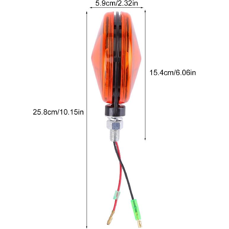 Amber Hazard Light Assembly 3C081-75870, 3C08175870 Headlight Lamp Lens Light Fit for Kubota B L M Series Tractorst