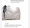 2024 Autumn Women's Dexun Leather Sneakers: Two-Color Laces, Forrest Gump Style, Casual Dad Shoes