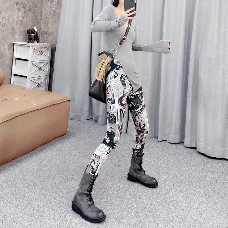 2025 Plaid High-Waist Stretchy Skinny Leggings for Women - Trendy Outerwear