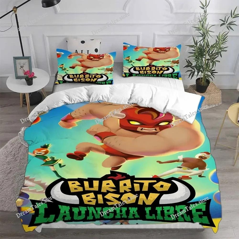 Game Burrito Bison Bedding Sets Quilt Bed Cover Comforter Duvet Cover Pillow Case Sets Kids Adult Bedroom Decoration Luxury Gift