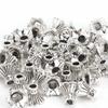 50Pcs Silver Bracelet Beads Pendant Alloy Bead Cap DIY Jewelry Findings  Professional Jewelry Makers