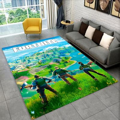Cartoon F-Fortnite Game Gamer Carpet Rug for Playroom Bedroom Living Room Sofa Home Decor,kids Area Rug Non-slip Floor Mat