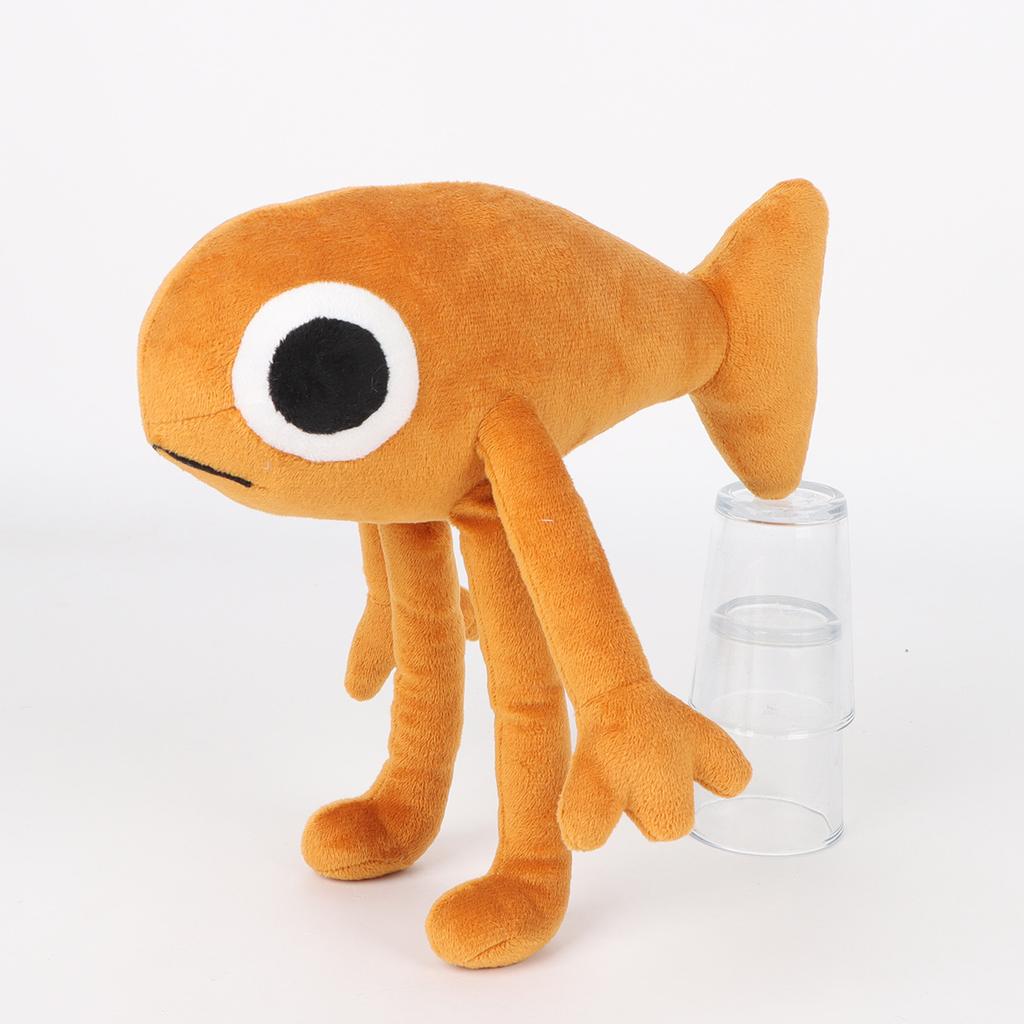 Bambole di Peluche del Pesce Steve Peluche Pesce Anime Bambola di Cotone Bambola Morbida Carina Decorazione per la Stanza Collezione Giocattoli per Bambini Regali di Compleanno