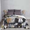 Bungou Stray Dogs Anime Fleece Frühling Herbst Japanisch Dazai Osamu Überwurfdecke für Sofa Schlafzimmer Bettwäsche Überwürfe