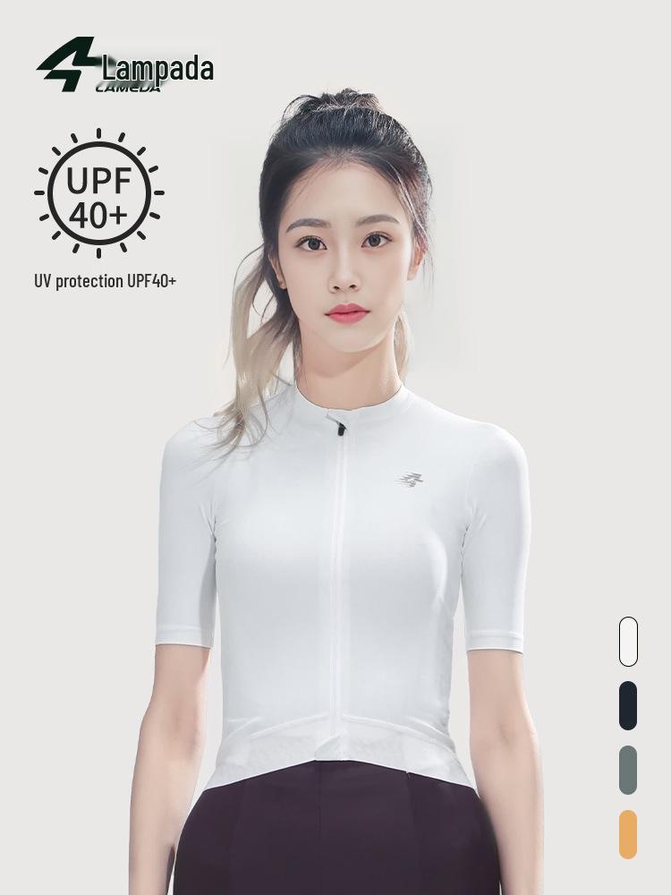 

Lampada Women s Short Sleeve Summer Cycling Jersey - Breathable, Sun-Protected, High-Elasticity for Road & Mountain Biking XL