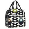 Orla Kiely Bubble Flowers Insulated Lunch Bag For Women Leakproof Scandinavian Thermal Cooler Lunch Tote Beach Camping Travel