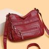 Neue Damen Schultertasche PU Weiches Leder Große Kapazität Umhängetasche Mode Einfach Mehrere Taschen Mehrschichtig Muttertasche für Frauen mittleren Alters