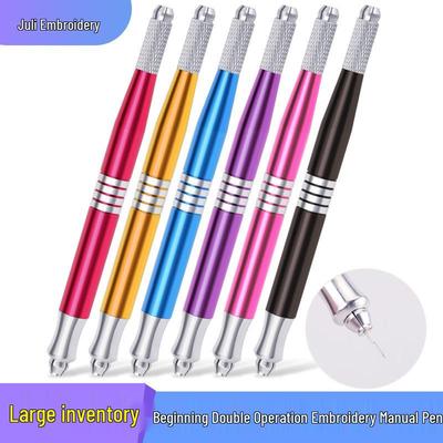 Kaş, Dudak ve Eyeliner Dövmesi için Çift Uçlu Yarı Kalıcı Makyaj Kalemi