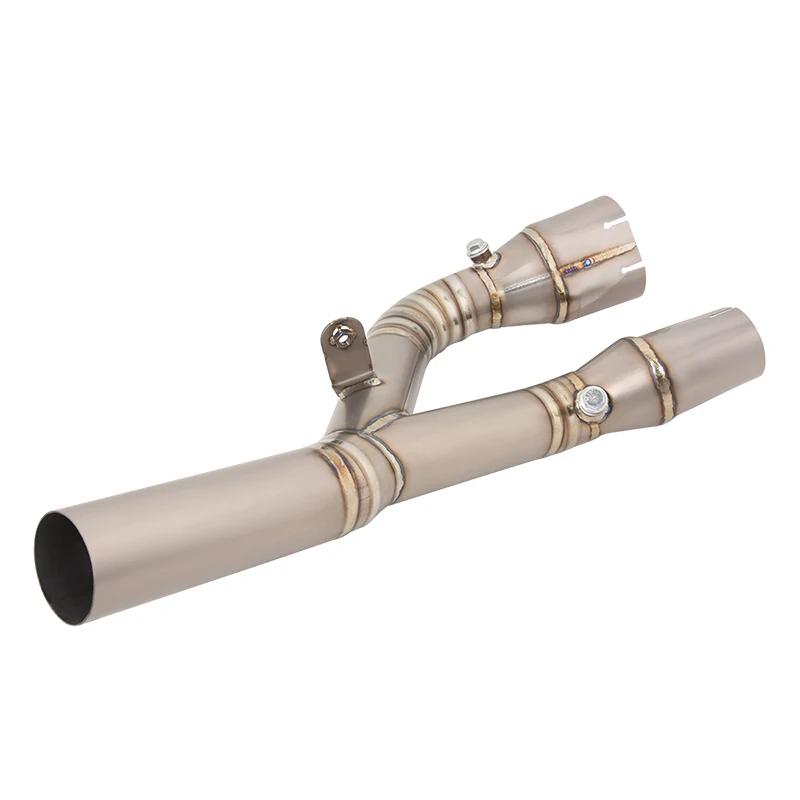 For BMW S1000RR 2019-2022 Motorcycle Mid Exhaust Muffler Connect Tube Middle Link Pipe Titanium Alloy