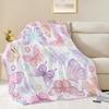Butterfly Blanket Butterfly Gifts for Women Girls Super Soft Cozy Pink Butterflies Throw Blanket Warm Fuzzy Plush Fleece Bedding Decor Blanket for
