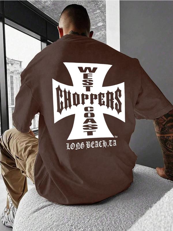 

Унисекс футболка с принтом букв и креста, с круглым вырезом S