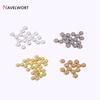 3/4/5/6/8/10mm Metal Flat Beads 14K/18K Gold Plated Spacer Beads For DIY Bracelet Necklace Making Accessories,Jewelry Materials