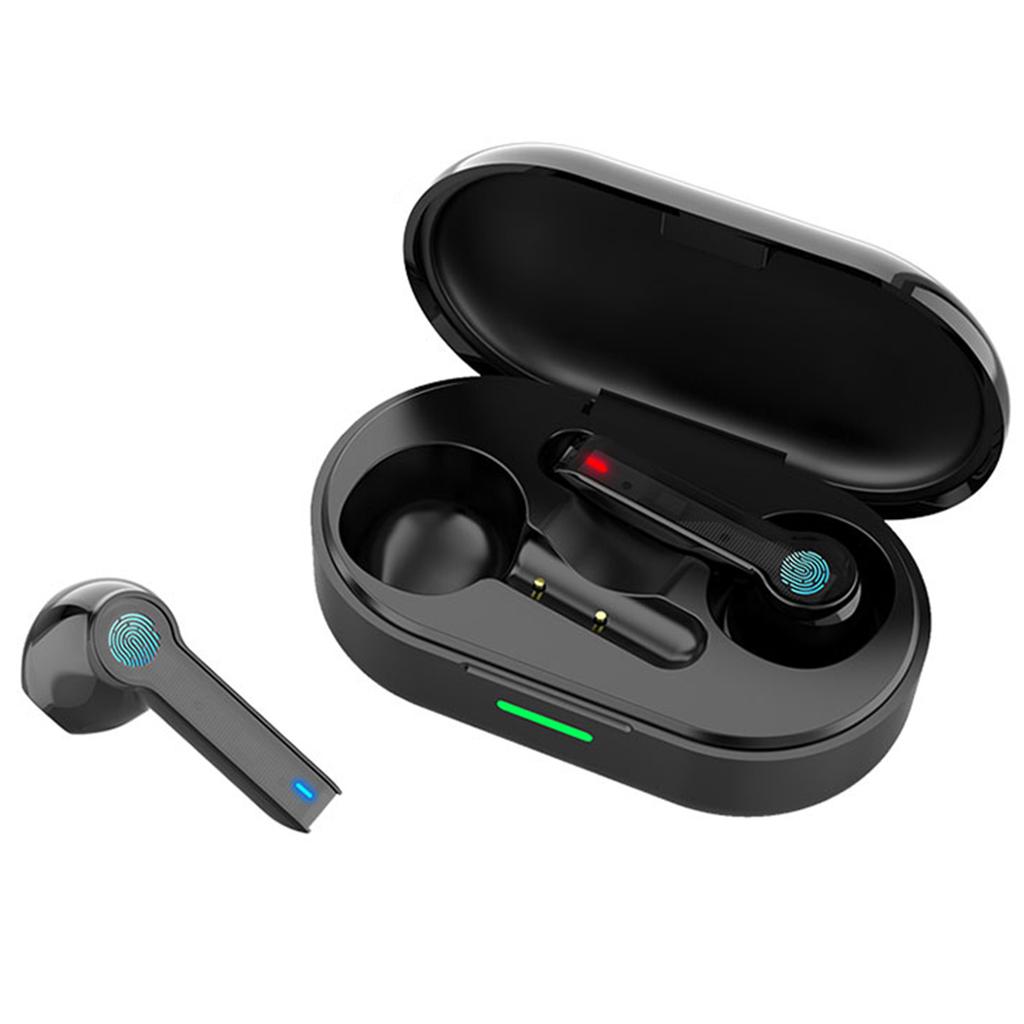 L32 Bluetooth Kopfhörer Kabellos TWS In-Ear Kopfhörer Ohrhörer Touch-Steuerung Headset(Schwarz )