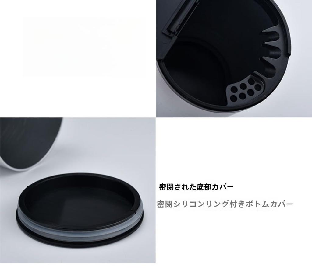 Xiraivke Multi-Function Aluminum Alloy Car Trash with Creative Cover, Auto Trash , Bottle