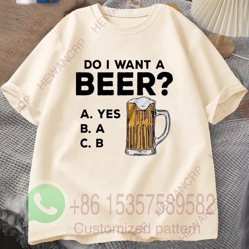 Oversized Mens Tshirts Summer Beer Print Tee Shirt Funny Beer Retro Cool Design Street Short Sleeve Top Beer Friday Men Clothes