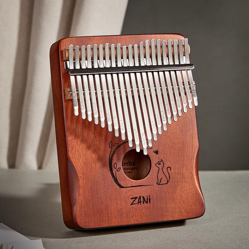 Zani 21-Key Poplar Thumb Kalimba Finger Piano Musical Instrument