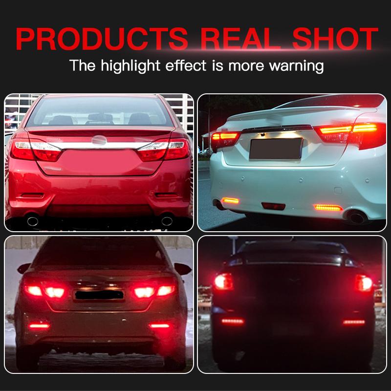 Car LED Rear Bumper Reflector Brake lamp For Toyota RAV4 Harrier Sienna EZ Alphard Aygo Mark X Lexus IS-F GX470 RX300 5630 NX RC