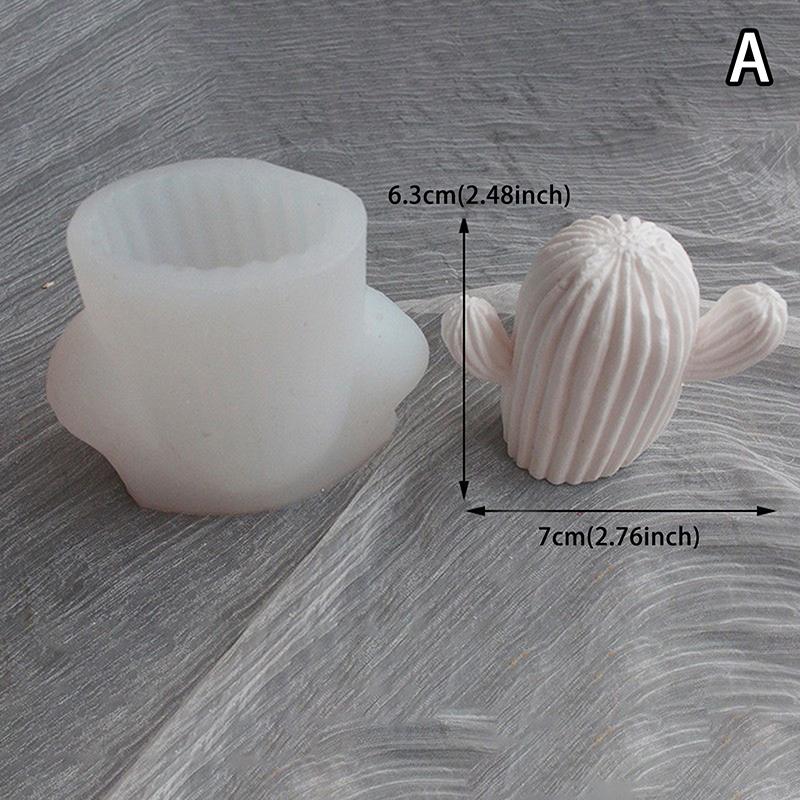 Cactus Shape Silicone Mould Candle Mould Gypsum Forming Resin Mould Aromatherapy Soap Candle Making Diy Handmade Supplies