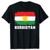 Funny Kurdistan Kurdish Flag Vintage Aged Look T Shirts Summer Style Graphic Cotton Streetwear Short Sleeve Tshirt Unisex