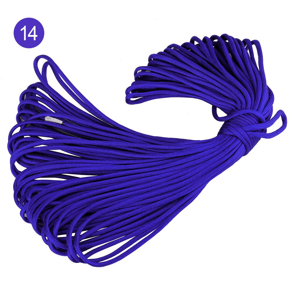 4mm 100meters Outdoor Hiking Polyester Paracord 7 Inner Strands Cores 550 Lbs Capacity Full Parachute Cord Nylon Bag Packing