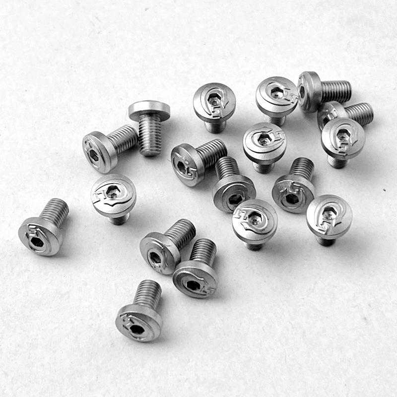 4Pieces 1911 Grips Screws with tool CNC Stainless Steel T8 Plum Screw black 1911 Grips Nail