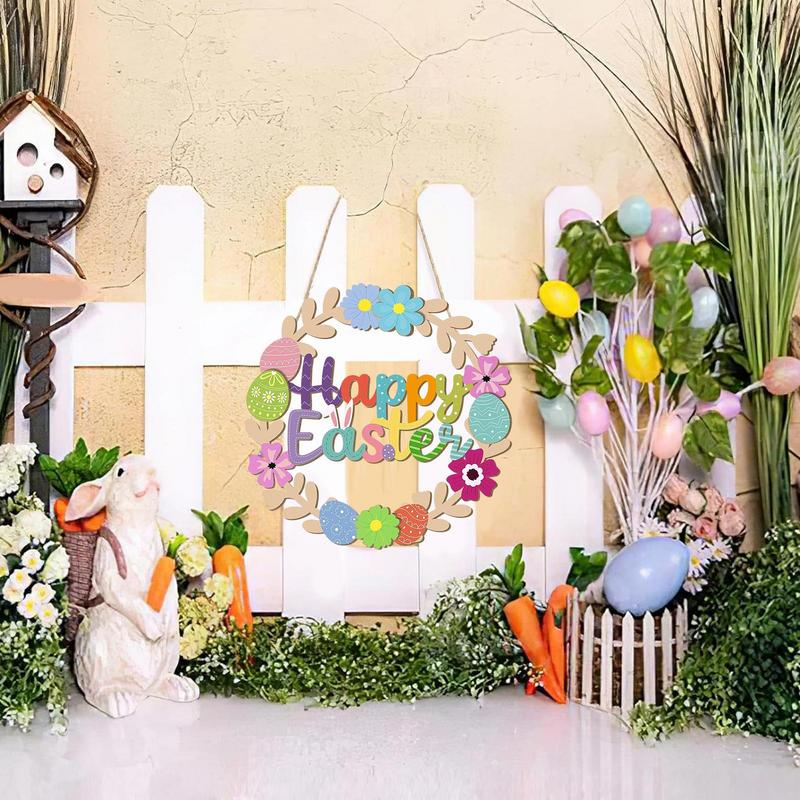 Osterdekorationen für die Haustür Holz-Osterschilder für die Haustür Frühlingswand Heim Bauernhaus Dekorationen für Hof Veranda Wand