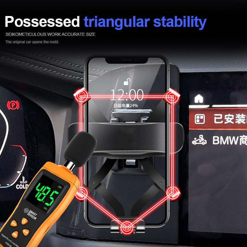 Car Phone GPS Stand Rotatable Holder For Honda Civic  9th 10th 11th Fixed Bracket ABS Material Automotive Cellphone Mount