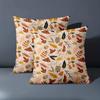 1 Pieces Autumn Leaves Mushroom Pattern Decorative Pillowcase Polyester pillowcase, sofa decorative cushion cov Headboard Pillow
