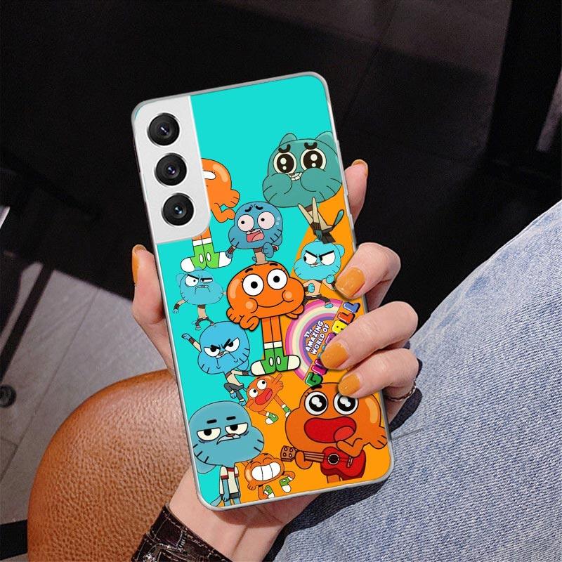 The Amazing World Gumball Phone Case For Samsung Galaxy S24 S25 Edge S26 Ultra S23 S22 S21 Plus S20 FE + Personalized Print Cove