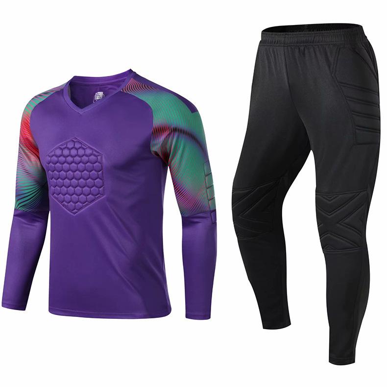 Men's Custom Goalkeeper Long Sleeve Uniform Set for Students - Training & Competition Gear