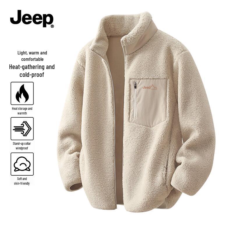 

JEEP Men s Fleece Lined Stand-Collar Jacket M