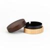 Walnut Wood Ashtray with Lid - Stainless Steel, High-End Design for Home or Office Use, Anti-Ash Flying