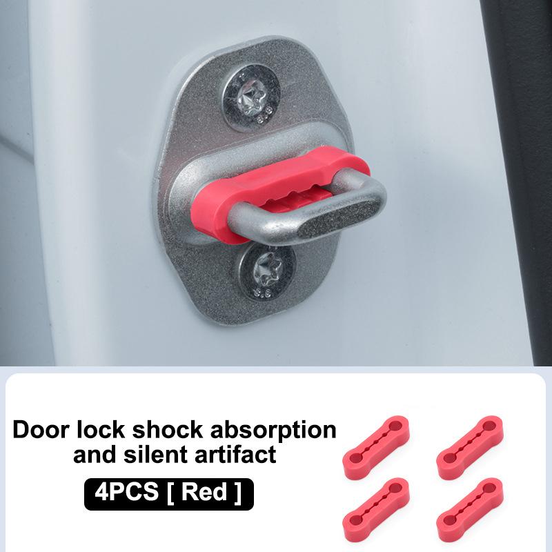 Ammortizzatore per Portiera Auto Fibbia Universale per Portiera Auto Smorzatore Fonoassorbente Cuscinetto Smorzatore Tampone Anti-Vibrazione 4 Pezzi
