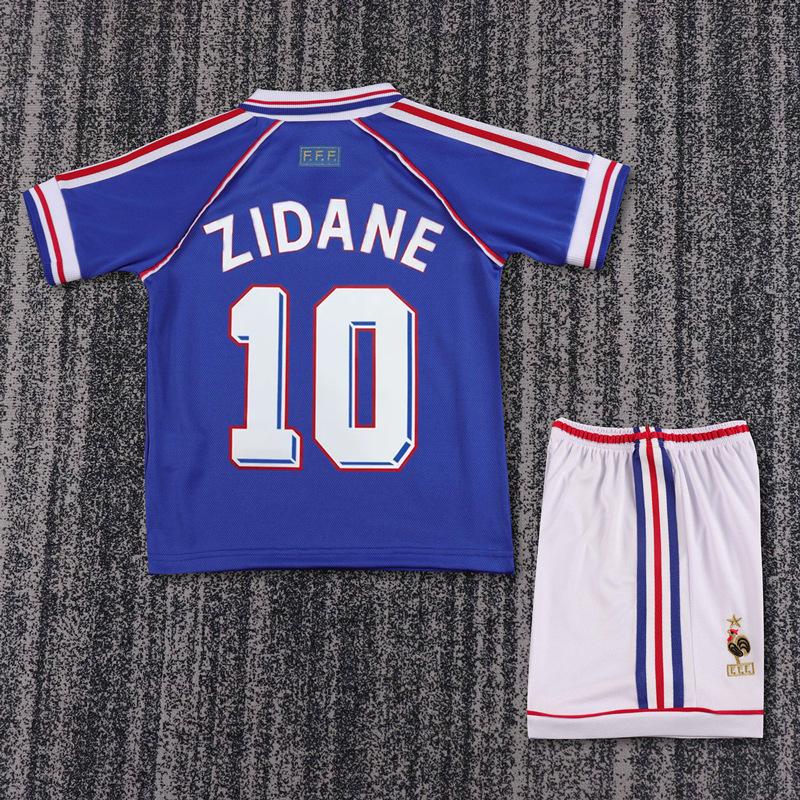 Retro children s suit football jersey classic nostalgic replica Thai jersey team uniform 16