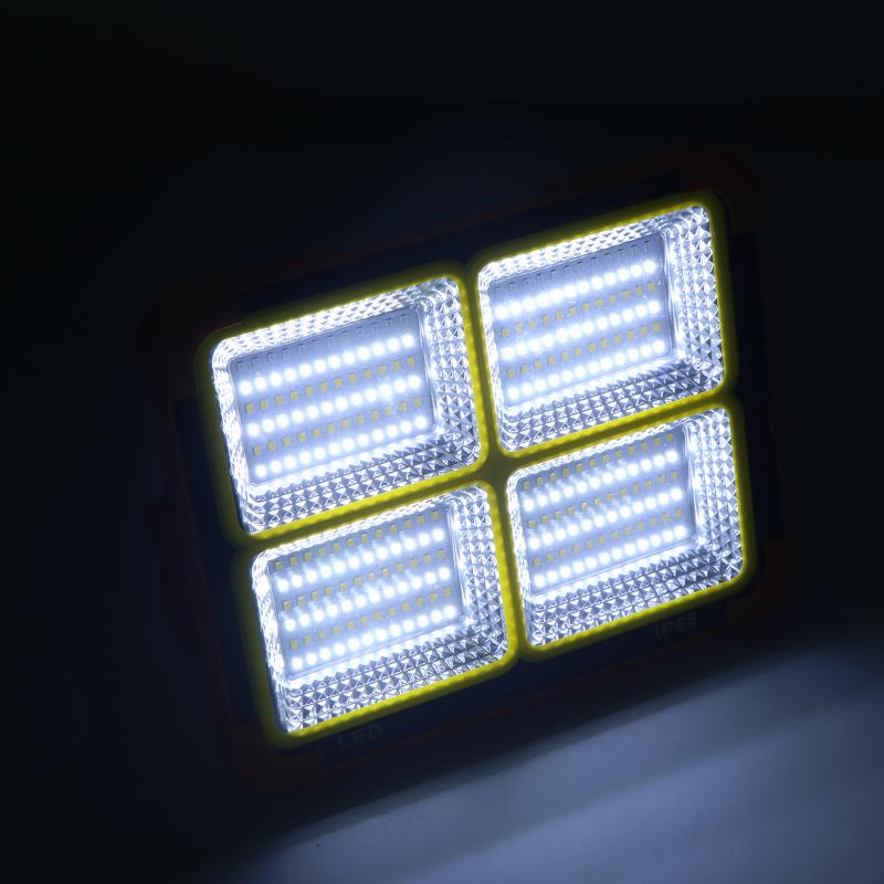 Led Solar Usb Charging Emergency Waterproof Floodlight Portable Outdoor Camping Night Market Stall Lighting