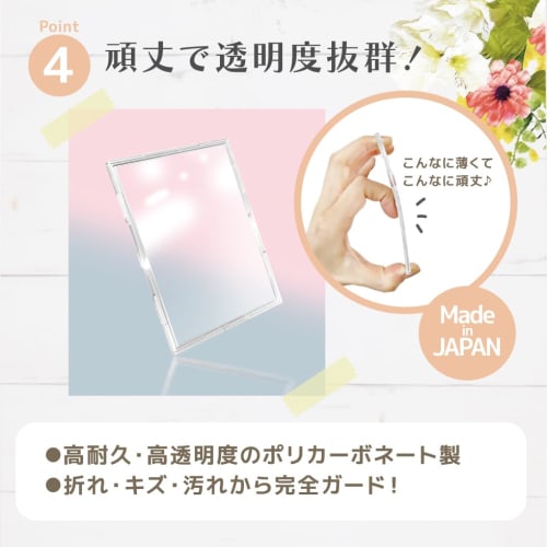 Kawashima Seisakusho Oshimamo Mini Instax Case, Hard Case, Clear Case, Protective for Trading Cards, Business Cards, Instax-Style Cards, and Collectio