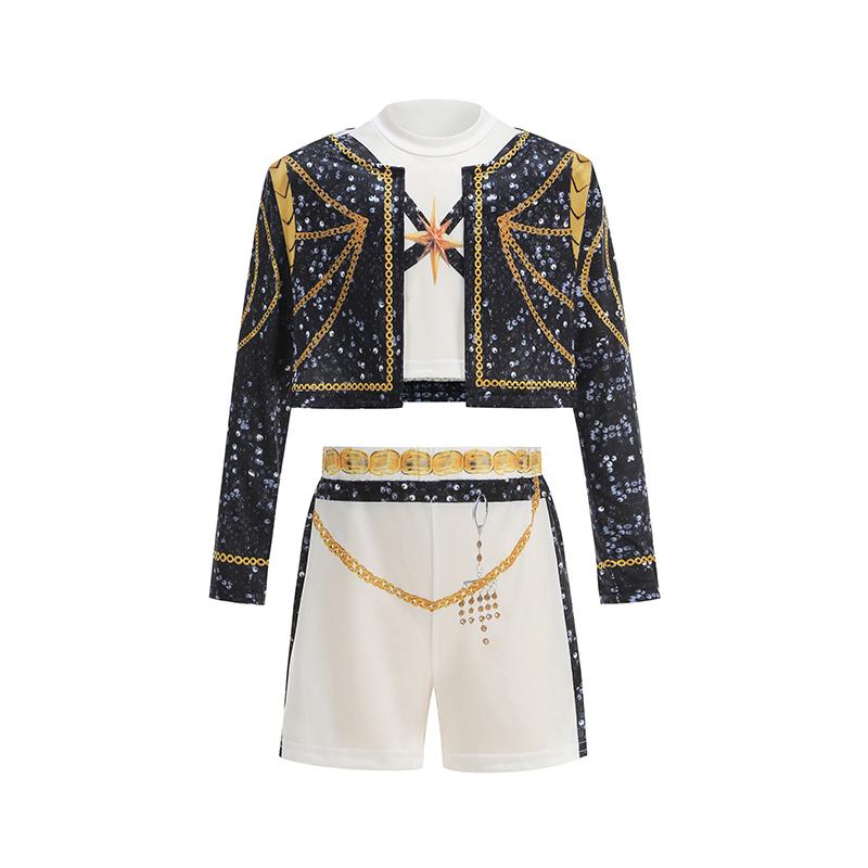 Girl Cosplay Singer Fashion Spring Summer Clothes Stage Performance Dress Up Uniform Children Show Party Costumes