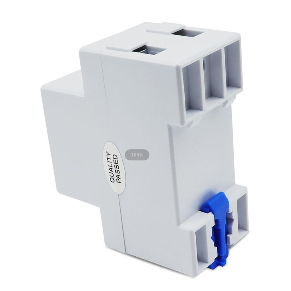 Digital Single Phase Energy Meter for 110V/127V Electrical Circuits with 60A Maximum Current and 35mm DIN Rail Mount