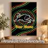 Penrith Panthers Custom Name Text 5D Diamond Painting Kit DIY Full Drill Diamond Art Decoration