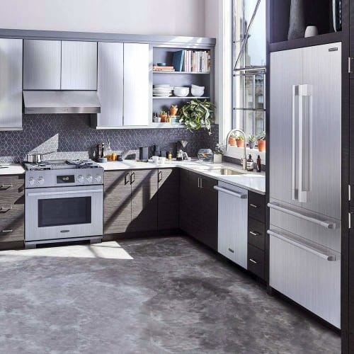 Yenhome Stainless Steel Sheet, Silver, Sticker, Waterproof Metallic Sheet, Aluminum Sheet, 45cm x 5m, Cutting Sheet, Removable, DIY Wallpaper, Self-Ad