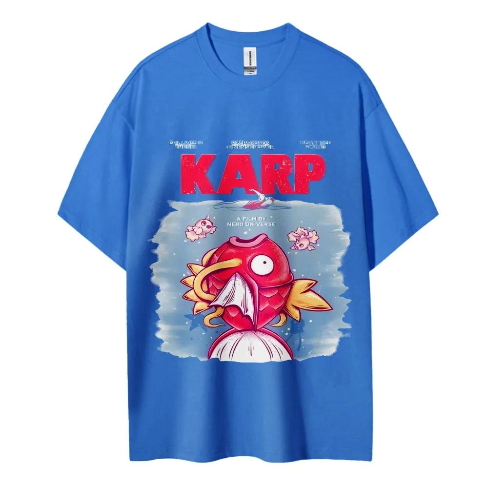 Pokemon Tshirt Mens Pure Cotton Casual  Round Neck Tshirt Short Sleeve Fashion Clothing Summer Sports Casual Short Sleeve Top