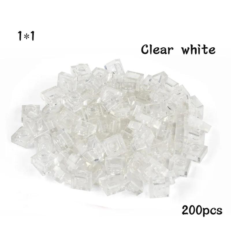 Non-Toxic 200Pcs Diy Building Blocks Thin Figures Bricks 1X1 Dots 21Color Educational Creative Size Compatible With 3024 Toys For Children