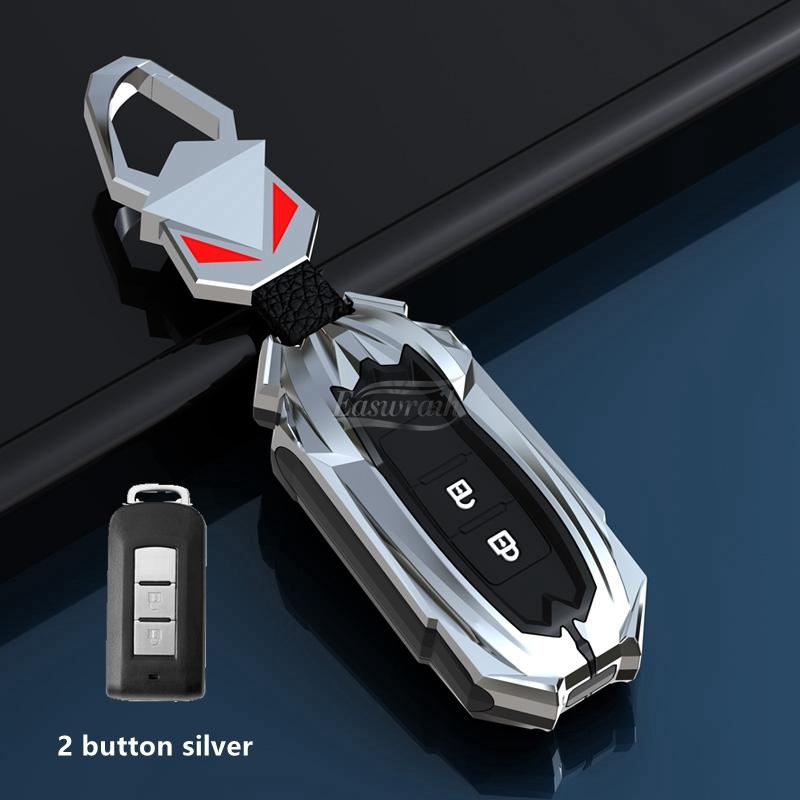 Car Zinc Alloy Key Case Holder Cover Bag For Mitsubishi Outlander Lancer 10 Pajero Sport ASX RVR L200 Eclipse Cross Accessories