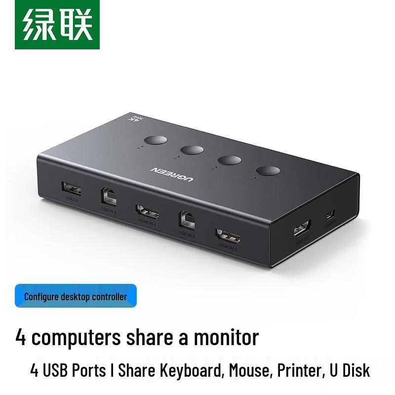 UGREEN CM608 HDMI 4-in-1 KVM Switch