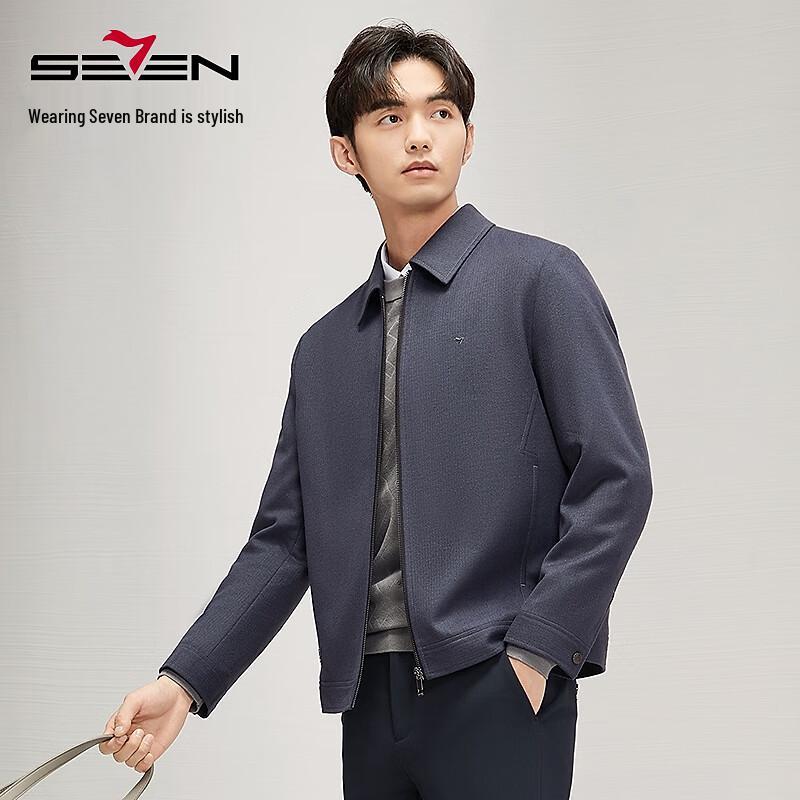 

Мужское зимнее пальто Seven Brand с лацканами, из смесовой шерсти L