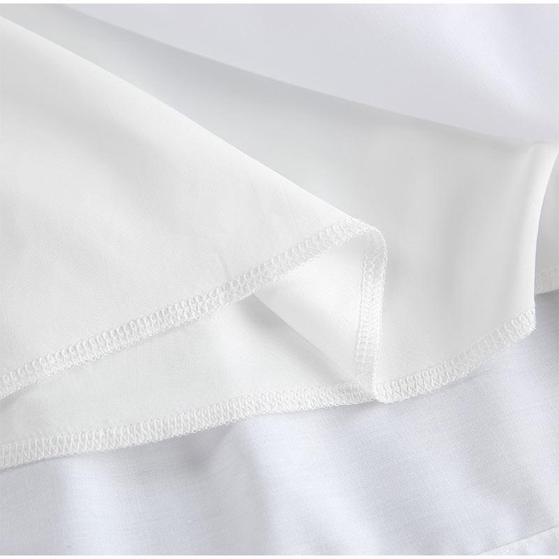 Elegant Ruffles Short A-line Dress Women Lace Up O-neck Sleeveless Vacation Dresses  Lady White Party Dress